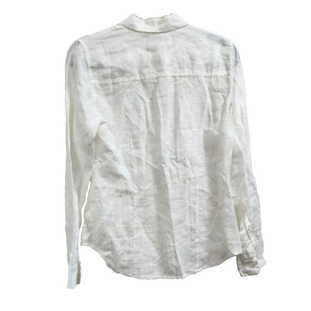 BAIRD McNUTT IRISH LINEN for J.CREW Wren Slim Shirt Size 2 - Picture 9 of 13